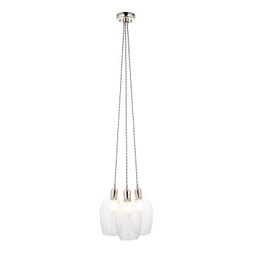 Endon 120644 - Luster na sajli 3xE27/10W/230V sjajni krom