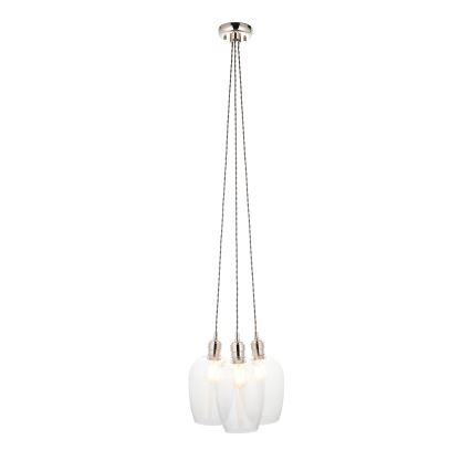 Endon 120644 - Luster na sajli 3xE27/10W/230V sjajni krom
