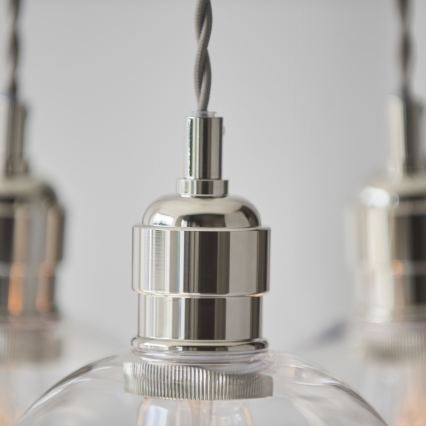 Endon 120644 - Luster na sajli 3xE27/10W/230V sjajni krom