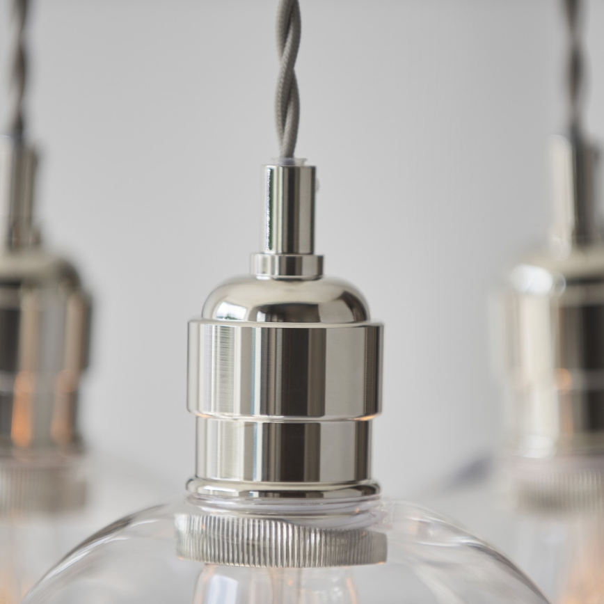 Endon 120644 - Luster na sajli 3xE27/10W/230V sjajni krom