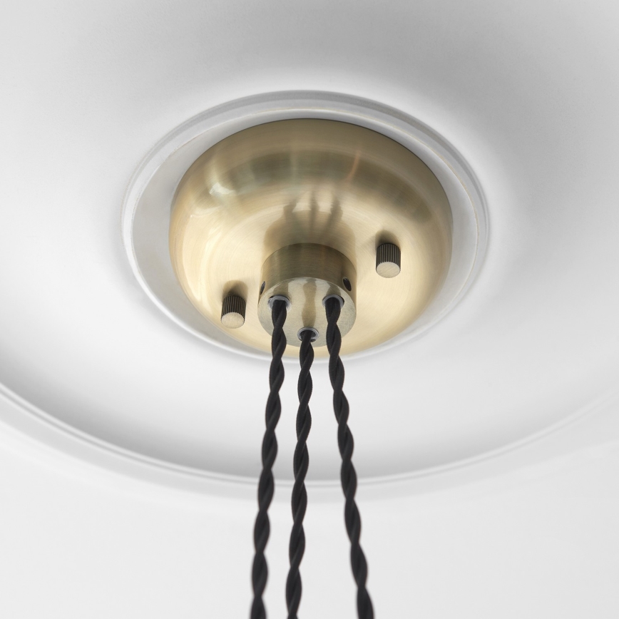 Endon 120648 - Luster na sajli 3xE27/10W/230V mesing