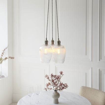 Endon 120652 - Viseći luster na sajli 3xE27/10W/230V sjajni krom