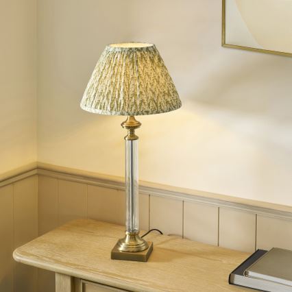 Endon 122515 - Stolna lampa AVEBURY 1xE27/10W/230V mesing/zelena