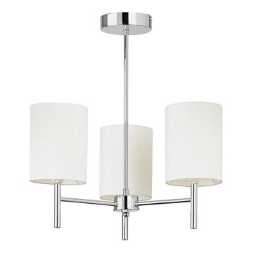 Endon 56642 - Viseći luster BRIO 3xE14/40W/230V sjajni krom/bijela