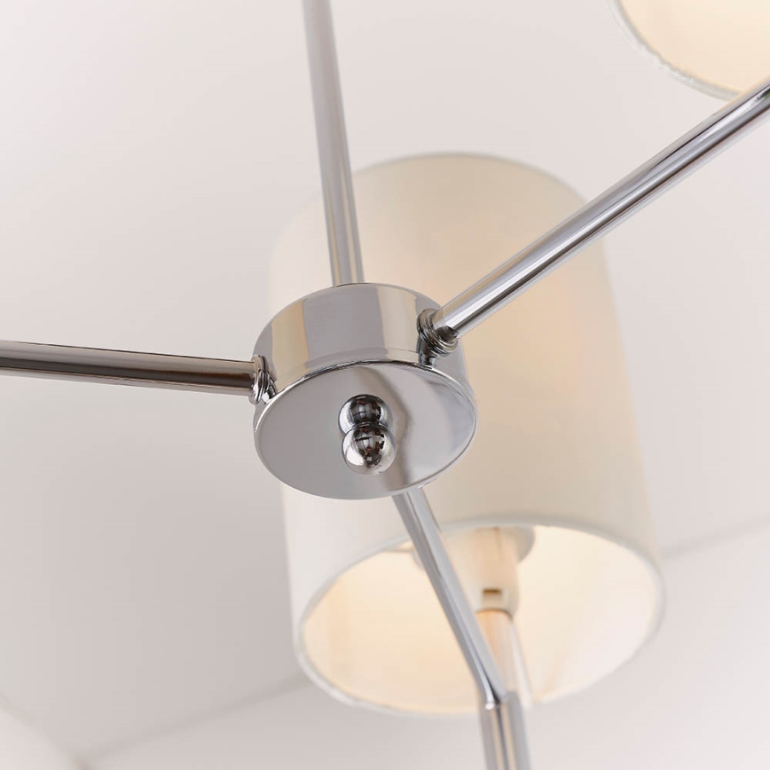 Endon 56642 - Viseći luster BRIO 3xE14/40W/230V sjajni krom/bijela