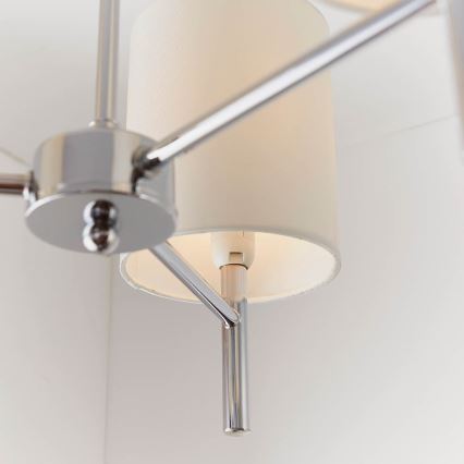 Endon 56642 - Viseći luster BRIO 3xE14/40W/230V sjajni krom/bijela