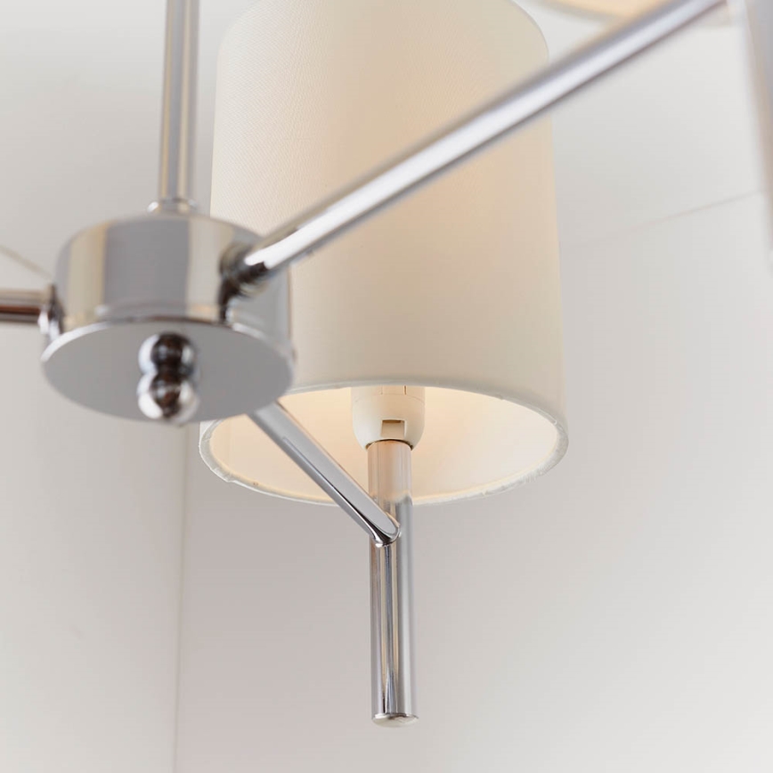 Endon 56642 - Viseći luster BRIO 3xE14/40W/230V sjajni krom/bijela