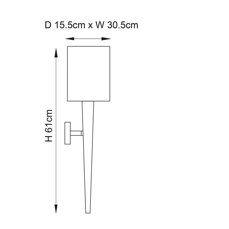 Endon 56706 - Zidna svjetiljka MORETO 1xE14/7W/230V sjajni krom/siva