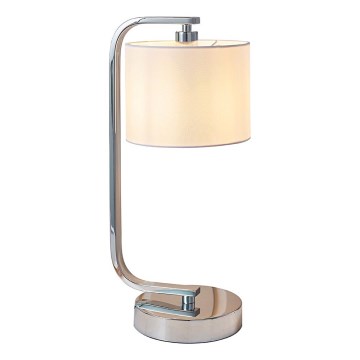 Endon 57917 - Stolna svjetiljka CANNING s mogućnošću prigušivanja 1xE14/40W/230V sjajni krom/bijela