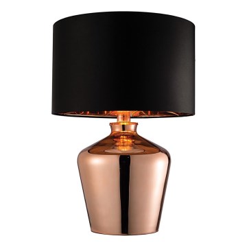 Endon 61149 - Stolna lampa WALDORF 1xE27/10W/230V bakrena/crna