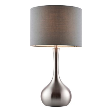Endon 61192 - Prigušiva stolna lampa PICCADILLY 1xE14/40W/230V mat krom/siva