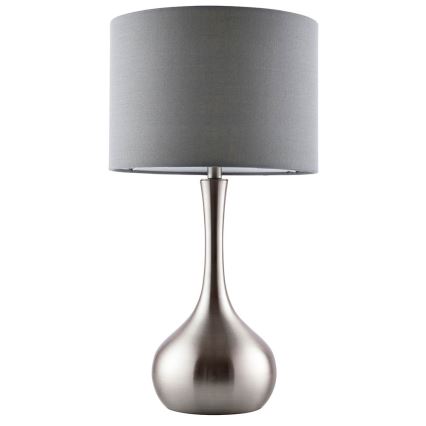 Endon 61192 - Prigušiva stolna lampa PICCADILLY 1xE14/40W/230V mat krom/siva