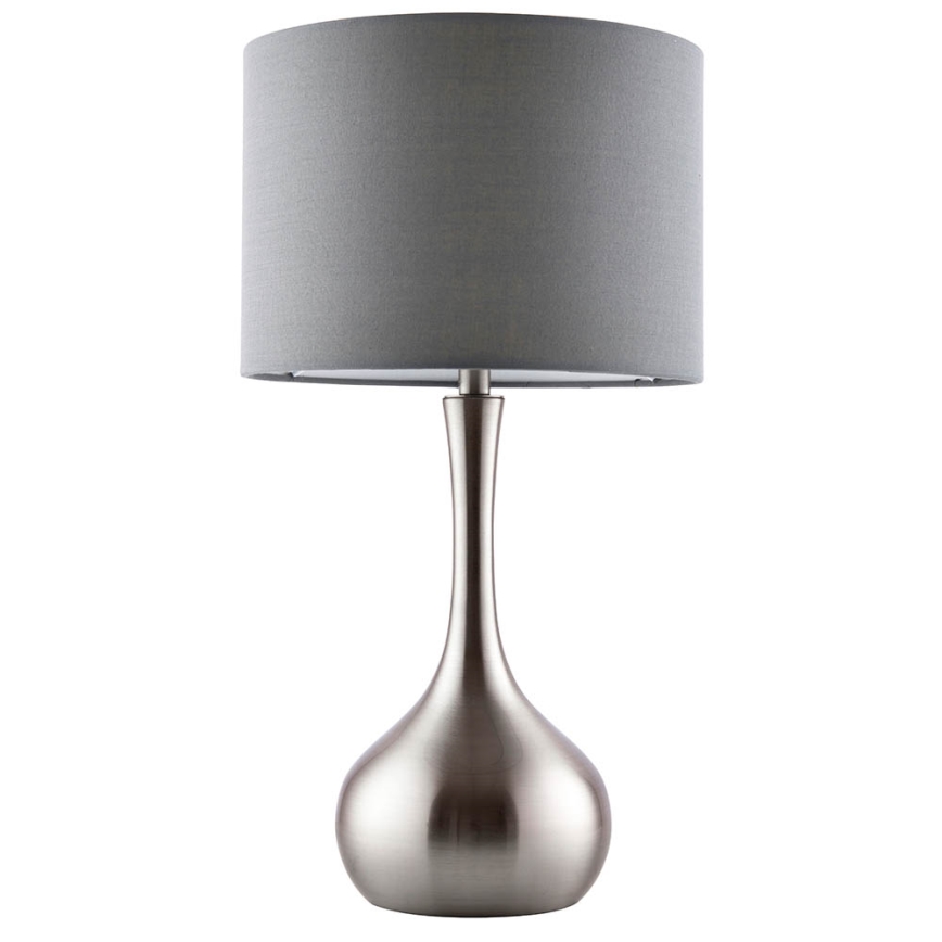Endon 61192 - Prigušiva stolna lampa PICCADILLY 1xE14/40W/230V mat krom/siva