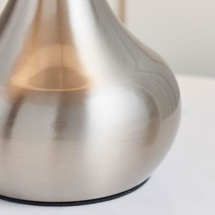 Endon 61192 - Prigušiva stolna lampa PICCADILLY 1xE14/40W/230V mat krom/siva