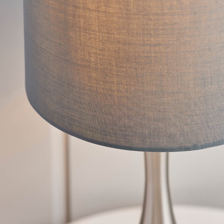 Endon 61192 - Prigušiva stolna lampa PICCADILLY 1xE14/40W/230V mat krom/siva