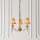 Endon 63628 - Luster na lancu STANFORD 3xE14/40W/230V mesing/bež
