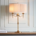 Endon 63648 - Stolna lampa STANFORD 2xE14/40W/230V mesing/bež