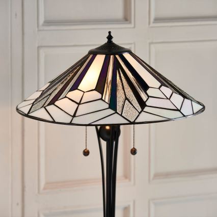 Endon 63934 - Podna svjetiljka Tiffany ASTORIA 2xE27/60W/230V Ø 48 cm
