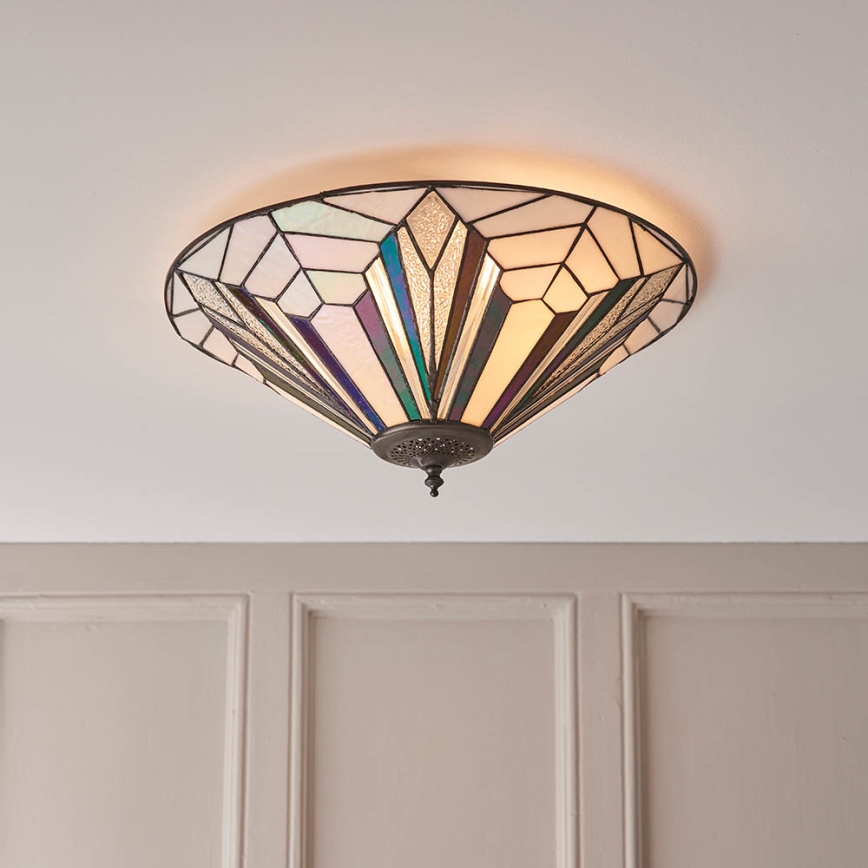 Endon 63935 - Stropna svjetiljka ASTORIA 2xE27/60W/230V pr. 48 cm