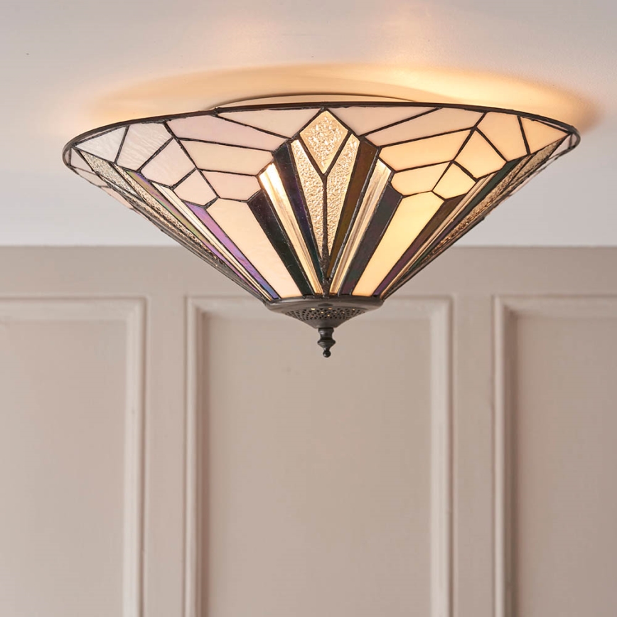 Endon 63935 - Stropna svjetiljka ASTORIA 2xE27/60W/230V pr. 48 cm