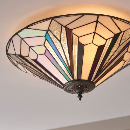 Endon 63935 - Stropna svjetiljka ASTORIA 2xE27/60W/230V pr. 48 cm