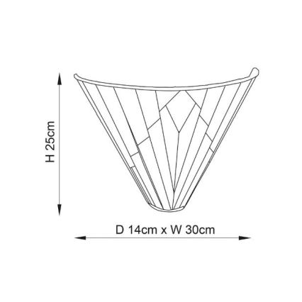 Endon 63940 - Zidna svjetiljka Tiffany ASTORIA 1xE14/40W/230V