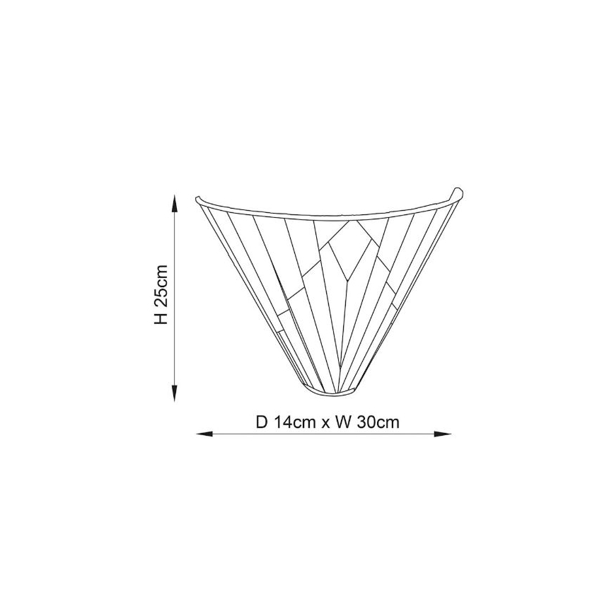 Endon 63940 - Zidna svjetiljka Tiffany ASTORIA 1xE14/40W/230V