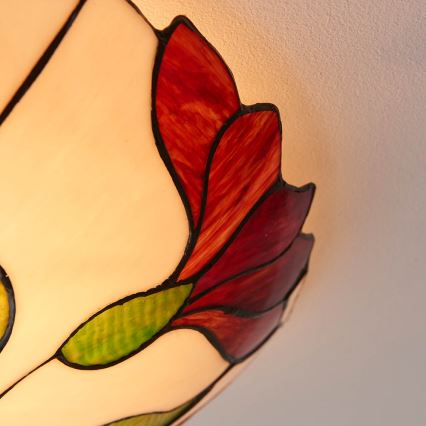 Endon 63960 - Stropna svjetiljka Tiffany BOTANICA 2xE27/60W/230V Ø 45 cm