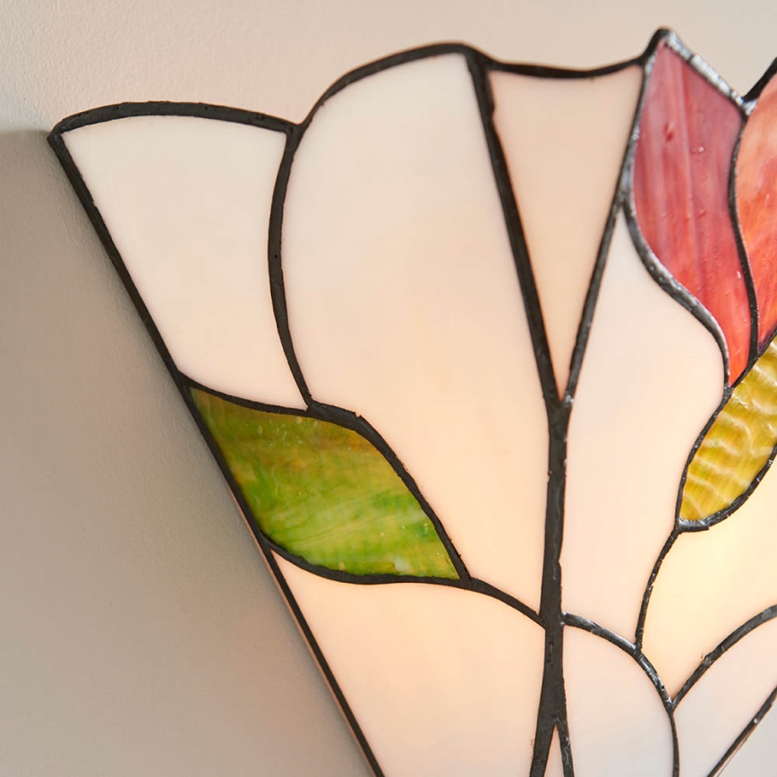 Endon 63964 - Zidna svjetiljka Tiffany BOTANICA 1xE14/40W/230V