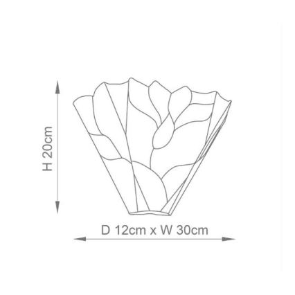 Endon 63964 - Zidna svjetiljka Tiffany BOTANICA 1xE14/40W/230V