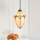 Endon 63974 - Luster na lancu BROOKLYN 1xE27/60W/230V smeđa