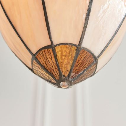 Endon 63974 - Luster na lancu BROOKLYN 1xE27/60W/230V smeđa