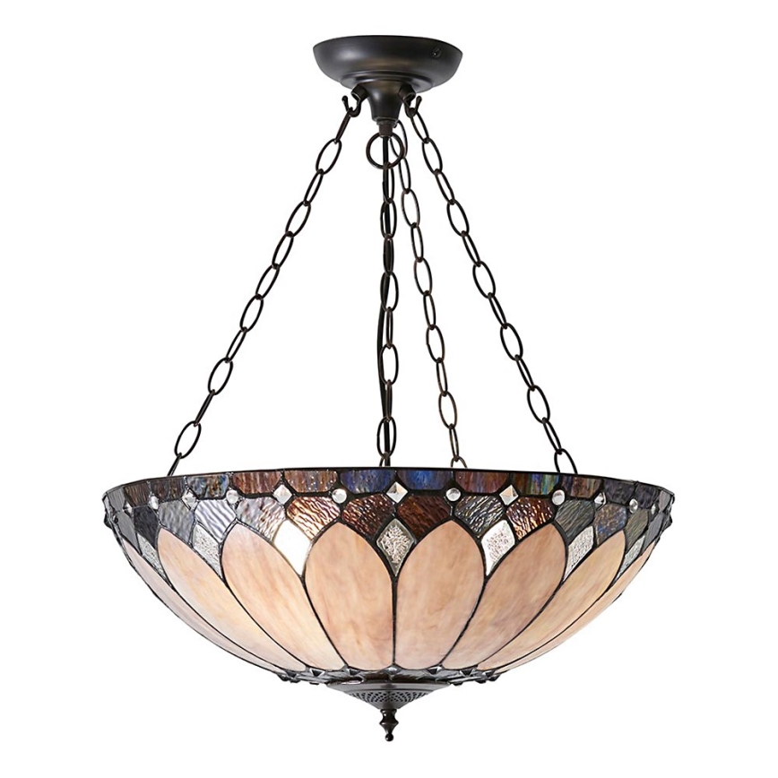 Endon 63976 - Luster na lancu BROOKLYN 3xE27/60W/230V promjer 50 cm