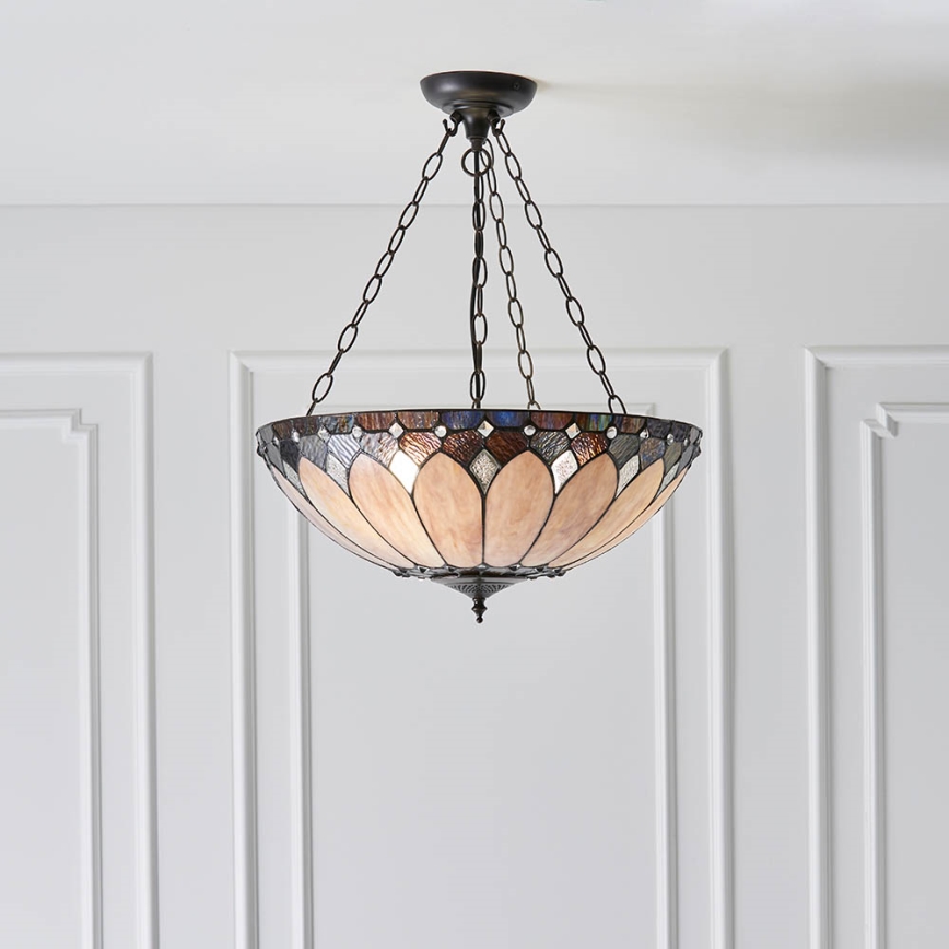 Endon 63976 - Luster na lancu BROOKLYN 3xE27/60W/230V promjer 50 cm