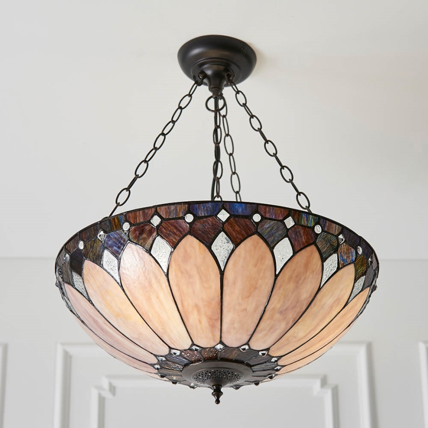 Endon 63976 - Luster na lancu BROOKLYN 3xE27/60W/230V promjer 50 cm