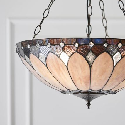 Endon 63976 - Luster na lancu BROOKLYN 3xE27/60W/230V promjer 50 cm