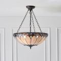 Endon 63976 - Luster na lancu Tiffany BROOKLYN 3xE27/60W/230V promjer 50 cm