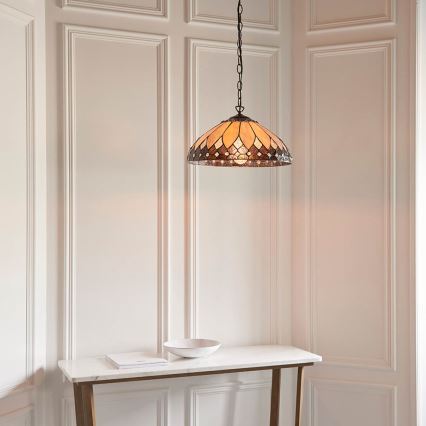 Endon 63977 - Luster na lancu BROOKLYN 1xE27/60W/230V pr. 40 cm