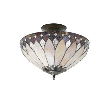 Endon 63978 - Luster Tiffany BROOKLYN za površinsku montažu 3xE27/60W/230V Ø 40 cm