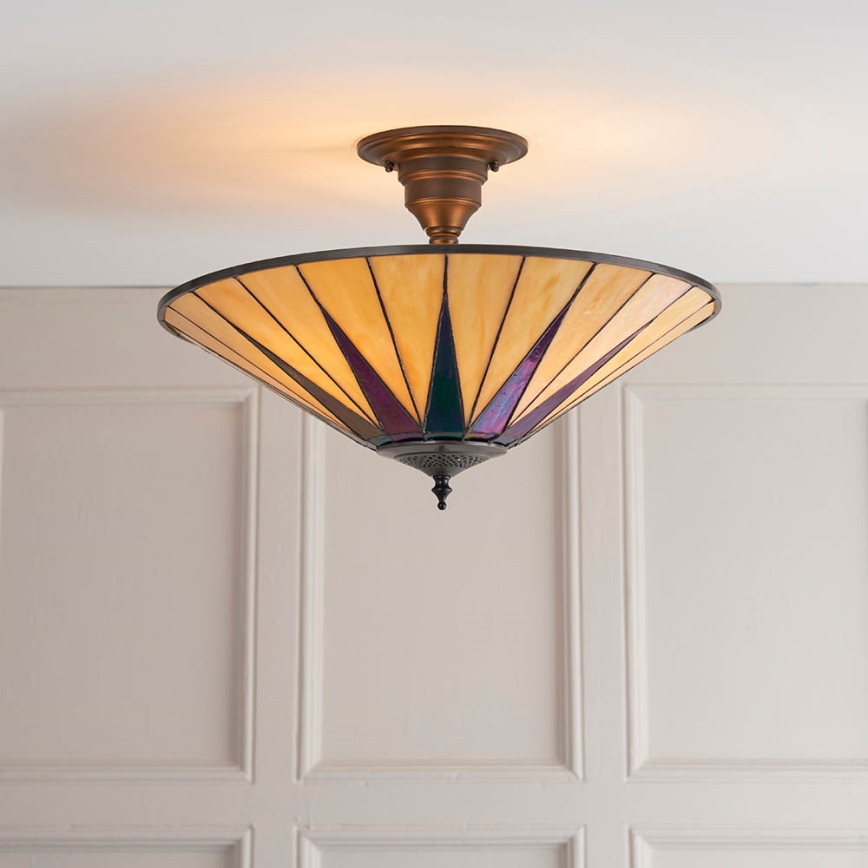 Endon 64043 - Nadgradni luster DARK STAR 3xE27/60W/230V pr. 49 cm