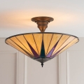 Endon 64043 - Stropni luster Tiffany DARK STAR 3xE27/60W/230V Ø 49 cm