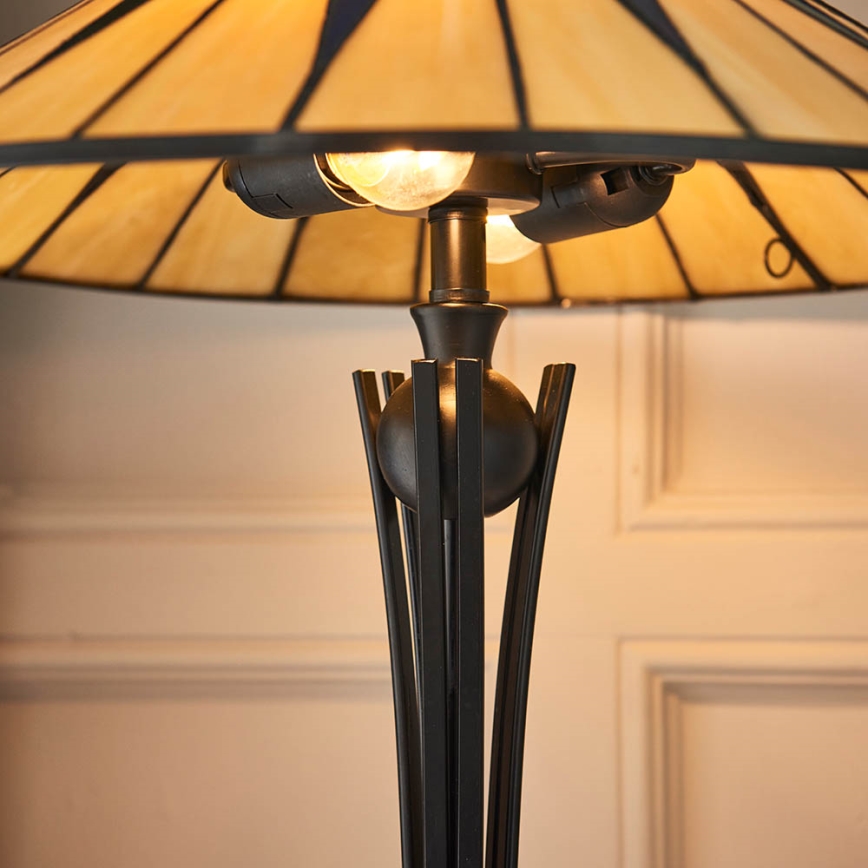 Endon 64045 - Stolna lampa DARK STAR 2xE27/60W/230V pr. 49 cm