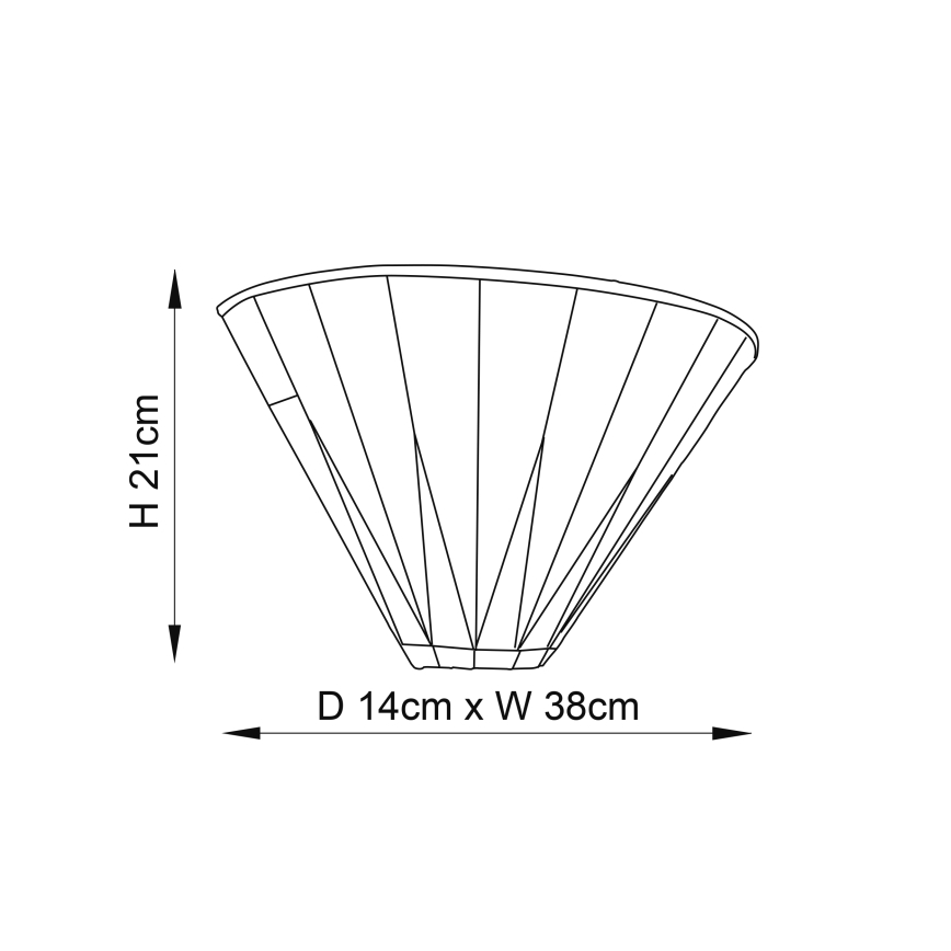 Endon 64046 - Zidna svjetiljka DARK STAR 1xE14/40W/230V