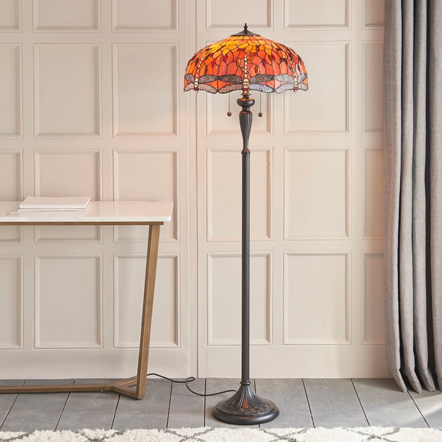 Endon 64070 - Podna lampa DRAGONFLY 2xE27/60W/230V pr. 50 cm