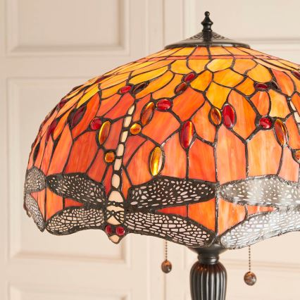 Endon 64070 - Podna lampa DRAGONFLY 2xE27/60W/230V pr. 50 cm