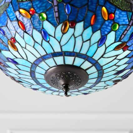 Endon 64075 - Luster na lancu DRAGONFLY 3xE27/60W/230V Ø 41 cm