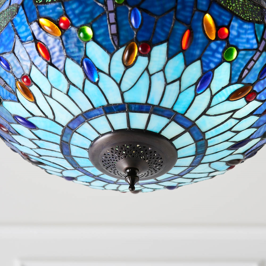 Endon 64075 - Luster na lancu DRAGONFLY 3xE27/60W/230V Ø 41 cm