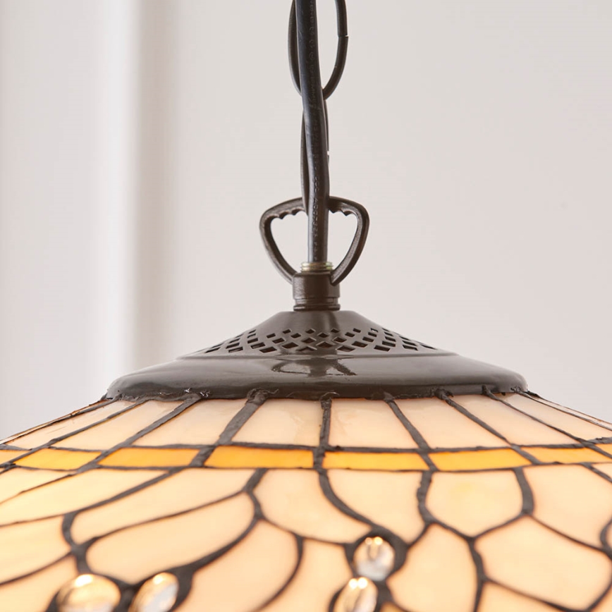 Endon 64079 - Luster na lancu Tiffany DRAGONFLY 3xE27/60W/230V Ø 50 cm