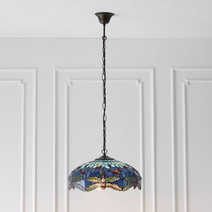 Endon 64080 - Luster na lancu DRAGONFLY 3xE27/60W/230V pr. 41 cm