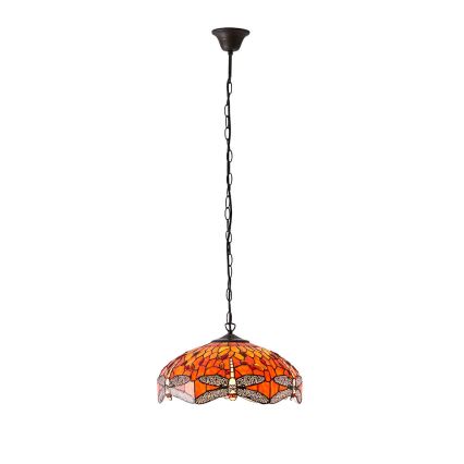 Endon 64081 - Luster na lancu Tiffany DRAGONFLY 3xE27/60W/230V Ø 41 cm